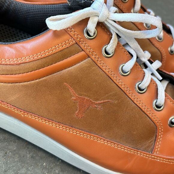 FootJoy Countour Casual 10.5 golf shoes UT logo orange brown - Picture 3 of 13